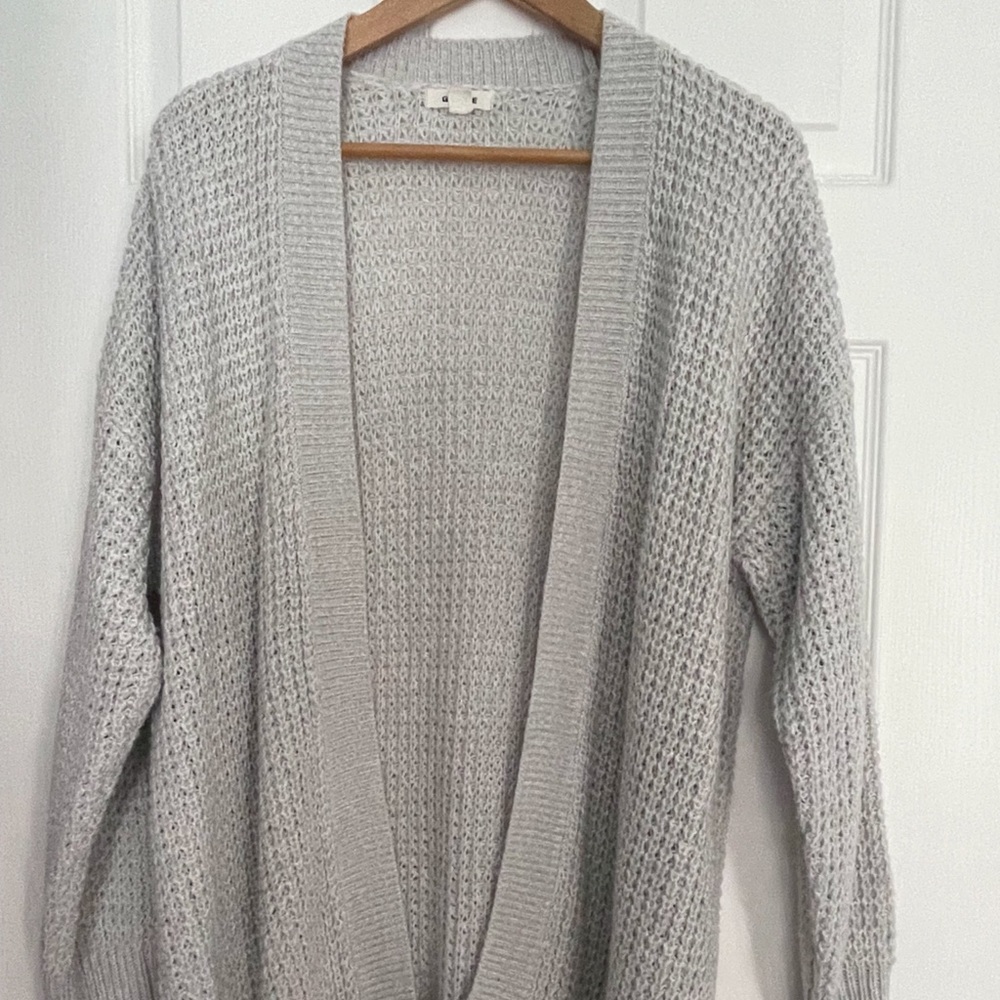 Garage Light Grey Knit Cardigan